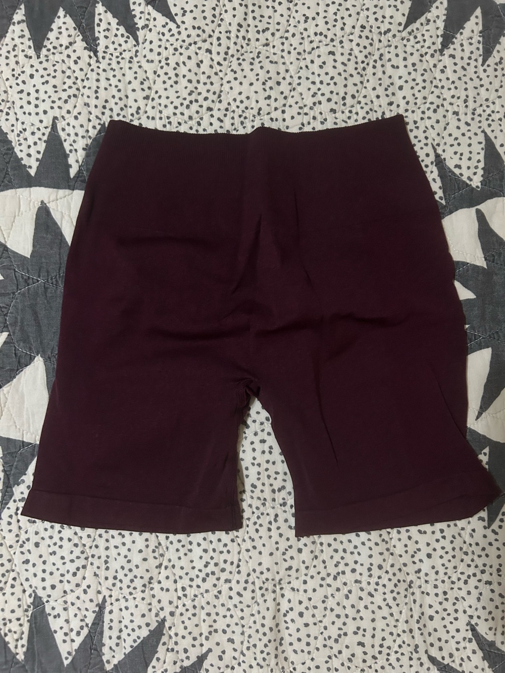 Women’s High-Rise Athletic Shorts in Burgundy